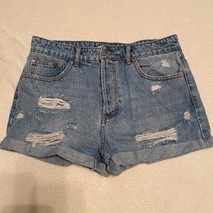 Forever 21 Distressed Denim Shorts